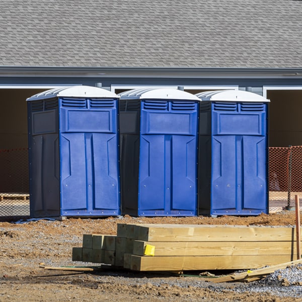 are there any restrictions on where i can place the porta potties during my rental period in Pine Village